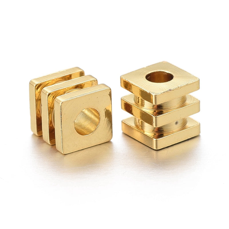 Metal - Cube - 4mm - 20 pieces (Limited Quantities)