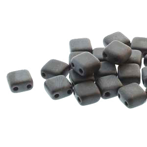 Czech - Tile (Two Hole) - 6mm - 25 beads