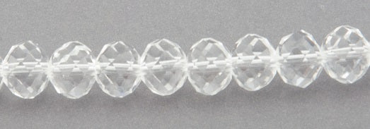 Glass - Abacus (Faceted) - 4mm x 3mm - 30cm