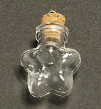 Pendants - Glass - Bottles - 15mm-22mm - Clear - 1 piece
