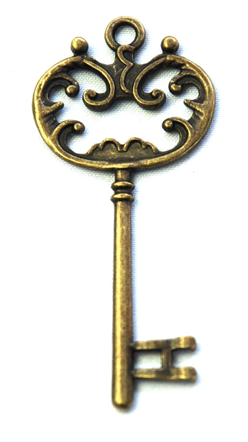 Pendant - Key - 1 piece - Antique Bronze