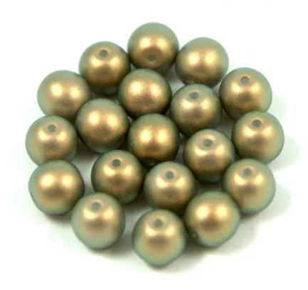 Czech - Round - Top Drilled Hole - 8mm - 1 strand (25 beads)
