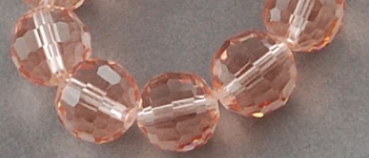 Glass - Round (Faceted) - 12mm - 50cm Strand