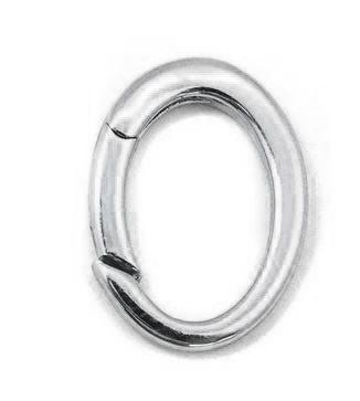 Clasp - Hinged Clip - 15mm x 20mm - Silver - 1 piece