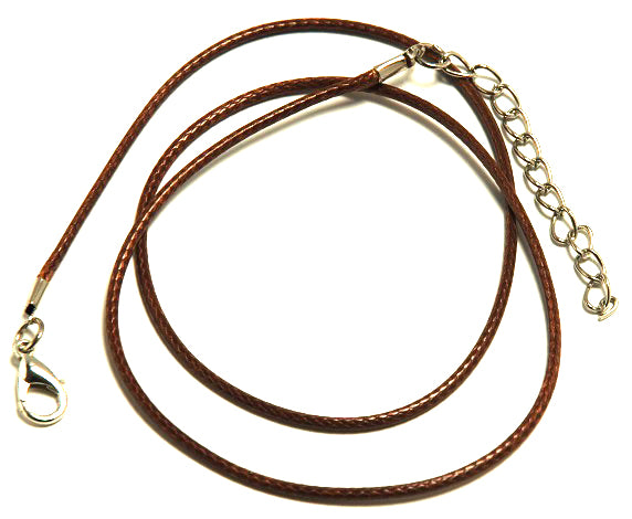 Wax Cotton Cord Necklace - 2mm - 45cm