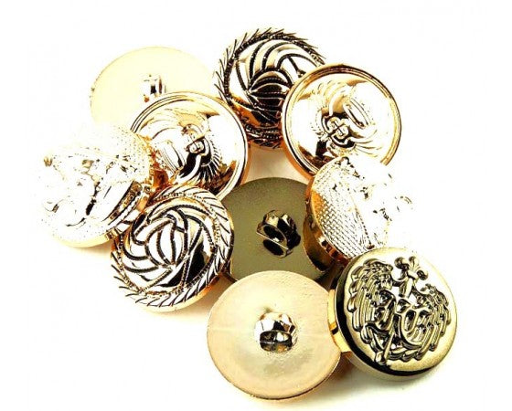 Buttons - Resin - Shank - Mixed Design - 10 pieces