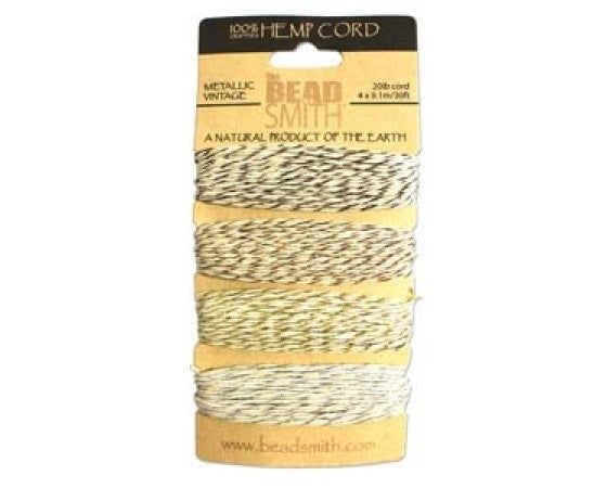 BeadSmith - Hemp Cord - 4x Strand Card