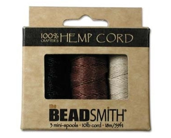 BeadSmith - Hemp Cord - 3 pack Spool