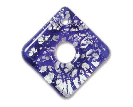 Art Glass - Diamond - 24mm x 24mm - 2 pieces