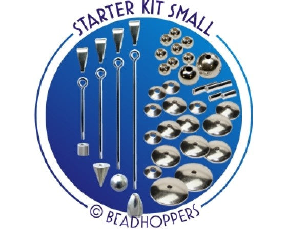 Beadhopper - Interchangeable Pendant - Starter Kit - 42 pieces - Silver