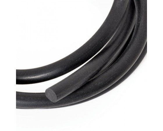 Rubber Cord - Solid - 1.5mm - Black - 1 meter