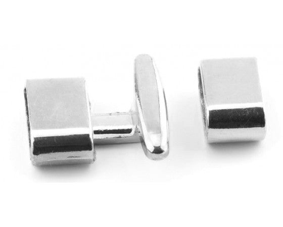 Clasp - Whale Tail - Glue In - Small - Platinum