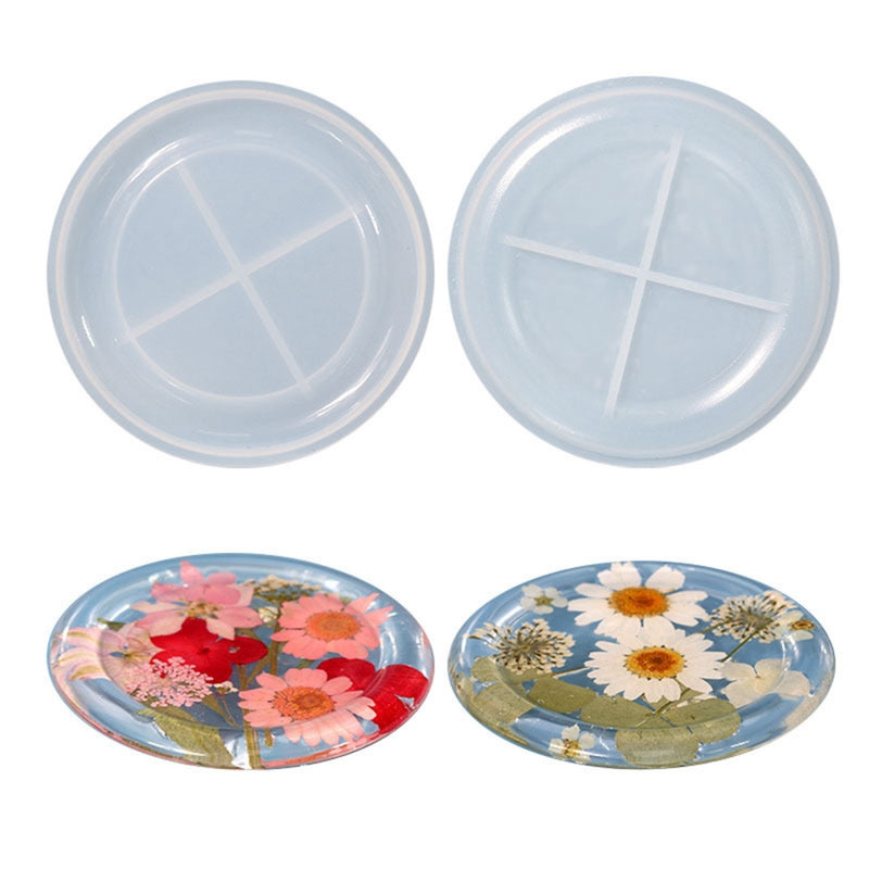 Silicone Mold - Flat Round - Cup Mat