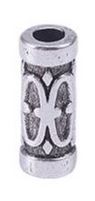 Metal - Tube - 10 pieces - Antique Silver