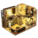 Handmade DIY Wooden  Miniature Dollhouse Kit