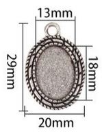 Bezel Earrings Kit - Oval - 1 pair