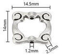Metal - Frame - 2 pieces - Antique Silver