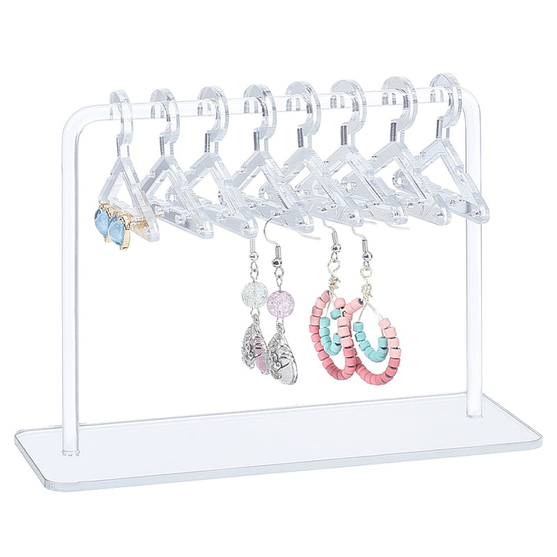 Earring Holder - Coat Hanger - Acrylic - Clear