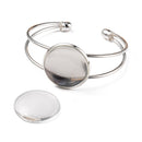 Bezel Open Cuff Bangle Kit - Round  - 1 set
