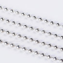 Chain - Ball - 2.4mm - 1 meter - Platinum