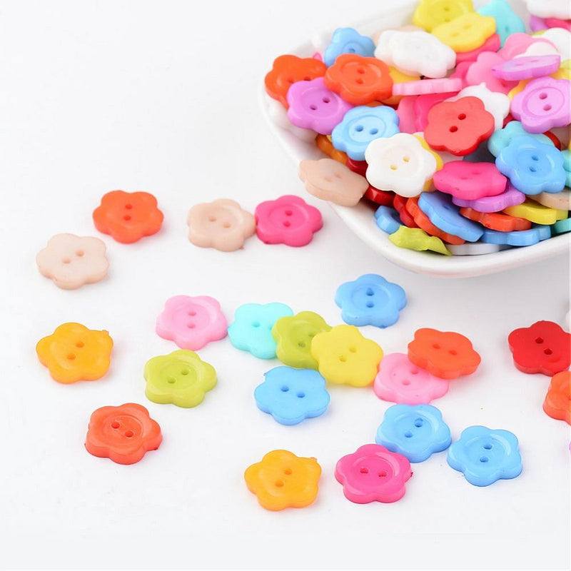Buttons - Acrylic- 100 pieces