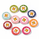 Buttons - 4-Hole - Wood- 13mm x 4mm - 100 pieces