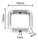 Metal - Frame - 2 pieces - Antique Silver