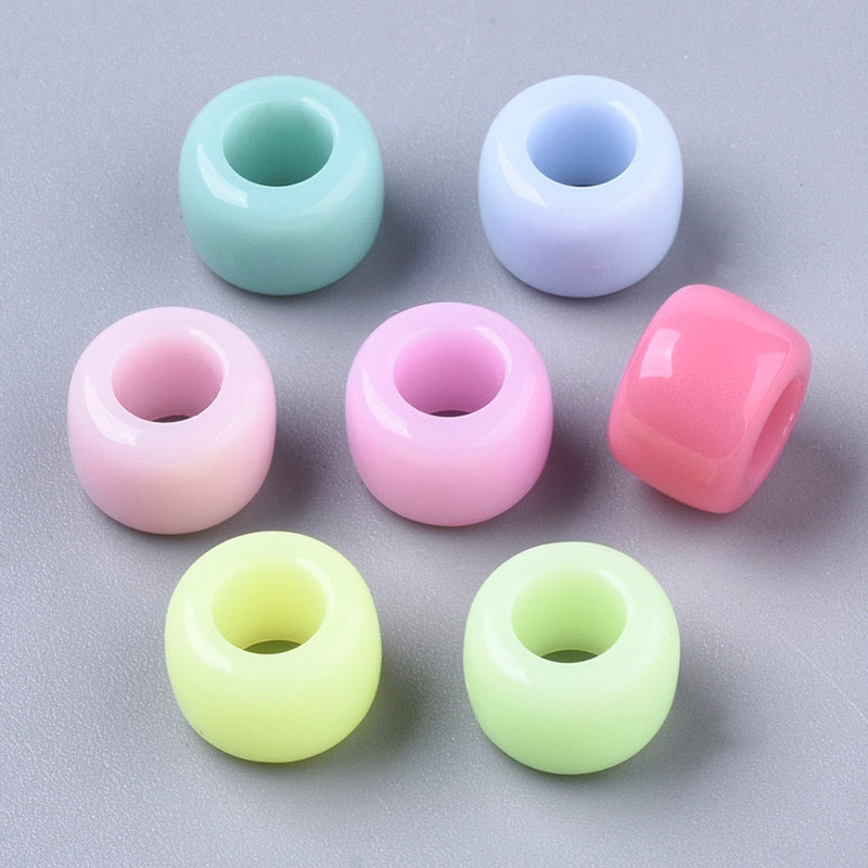 Acrylic - Ring - Large Hole - 8.5mm x 6mm - 40 pieces