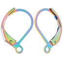 Earwire - Stainless Steel - Rainbow - 1 pair (2 pieces)