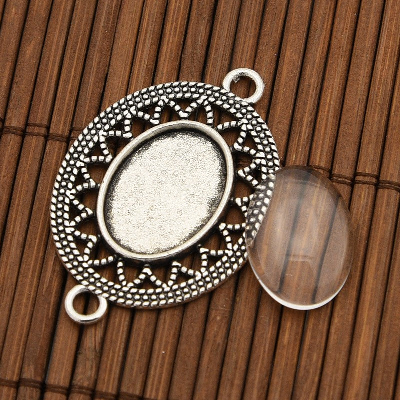 Bezel Connectors Kit - Antique Silver