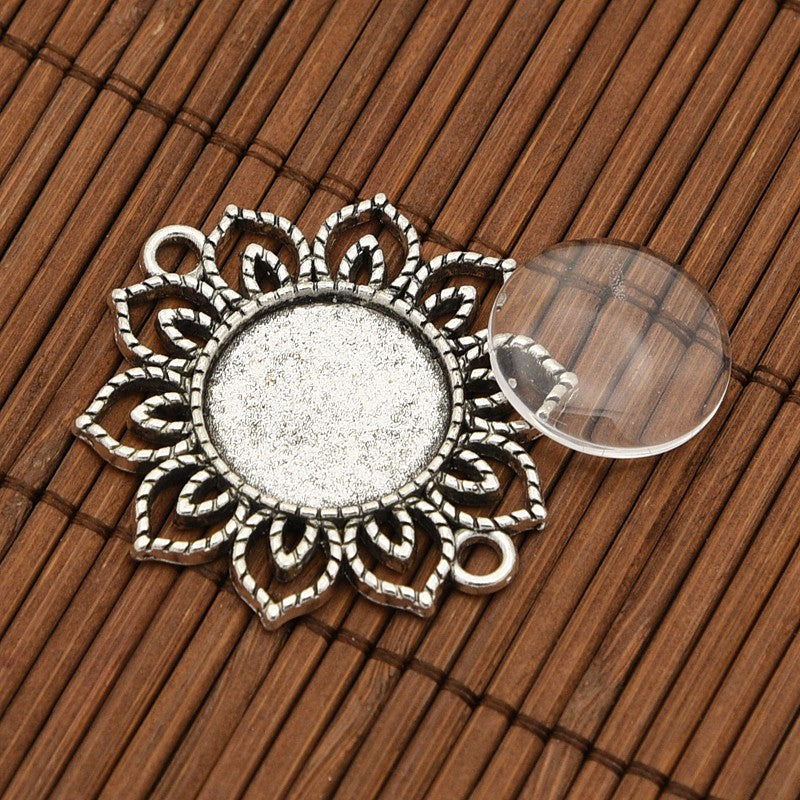 Bezel Connectors Kit - Antique Silver