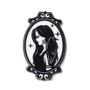 Pendant - Acrylic - Oval - 46.5mm x 37.5mm - 1 piece - Black