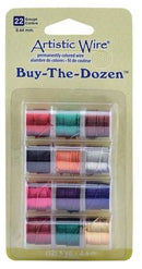 Artistic Wire - Buy the Dozen Pack - 5 yard spool (4.5meters) - 12 Colours