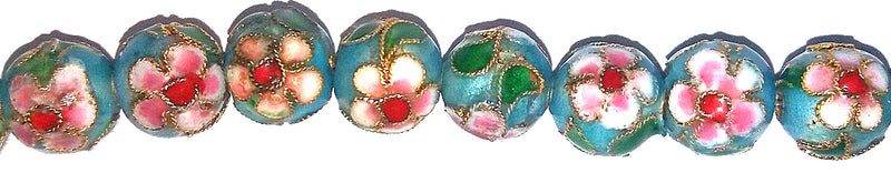 Cloisonne - Round - 8mm - 20 pieces