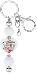 Add-A-Bead - Key Ring - Silver