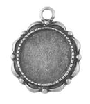 Bezel Earrings Kit - Round - 1 pair