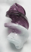 Lampwork - Spiral Tube - 28mm x 15mm- 1 piece