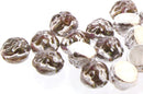 Czech - Baroque Cab (Two Hole) - 7mm - 25 beads