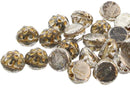 Czech - Baroque Cab (Two Hole) - 7mm - 25 beads