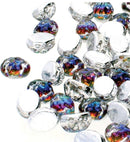 Czech - Baroque Cab (Two Hole) - 8mm x 6mm - 25 beads
