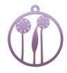 Charms - Spray Painted - 2 pieces