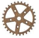 Steampunk Gears - Cogs - Antique Bronze - 10 pieces