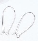 Earwire - Kidney Shaped - 5 pairs - Stainless Steel