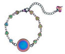 Bezel Bracelet Kit - Round - Rainbow - Cab 16mm - 1 set