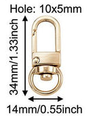 Clasp - Swivel - Metal - 1 piece