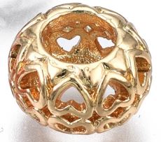 Metal - Rondelle (European Style) - 11.5mm x 7mm - 10 pieces