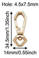 Clasp - Swivel - Metal - 1 piece