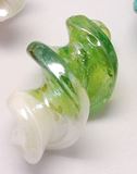 Lampwork - Spiral Tube - 28mm x 15mm- 1 piece