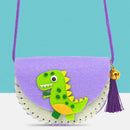 DIY Purse Making Kit - Purple Dinosaur