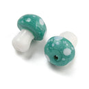 Lampwork - Mushrooms - 12-14mm - 2 pieces